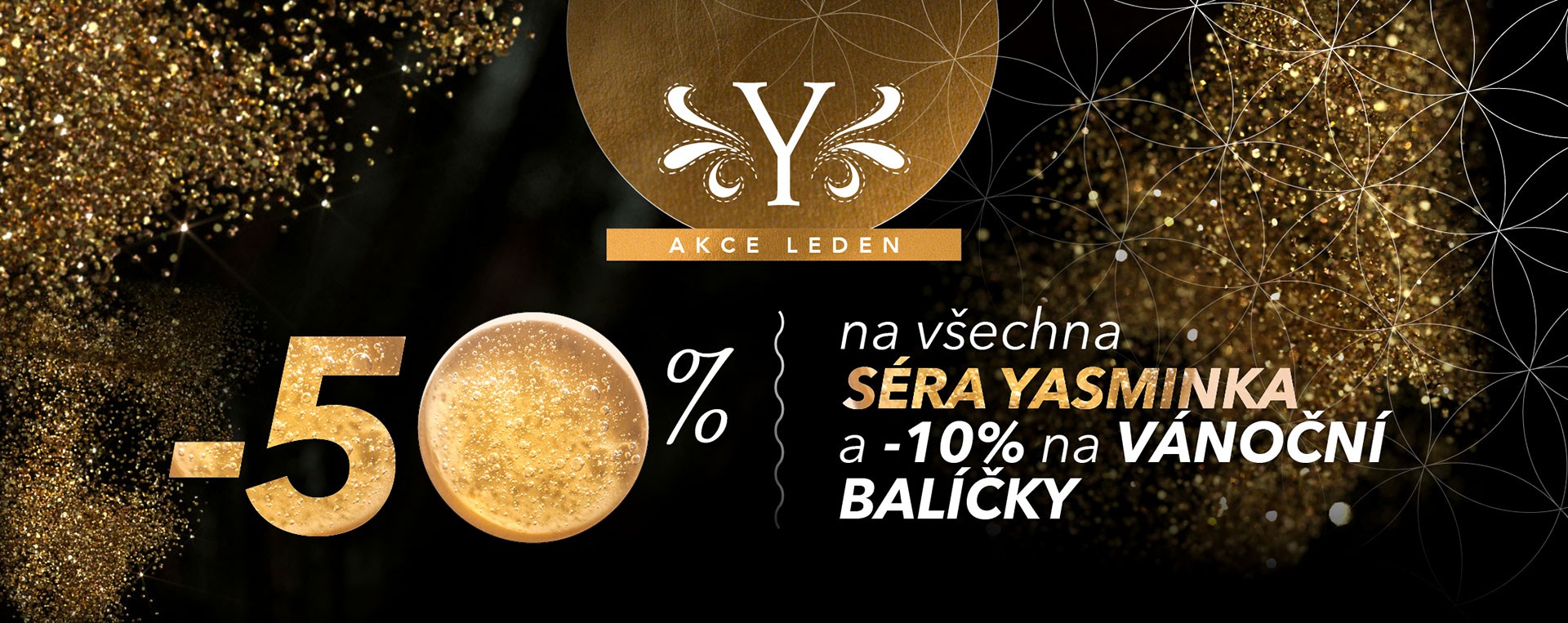 Sleva 50% na všechna séra Yasminka + sleva 10% na Vánoční balíčky